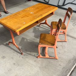 Vintage School Desk
