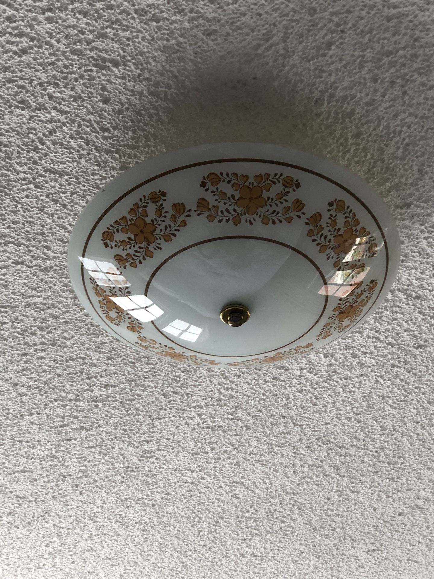 Vintage Set Of 2 Ceiling Light Covers