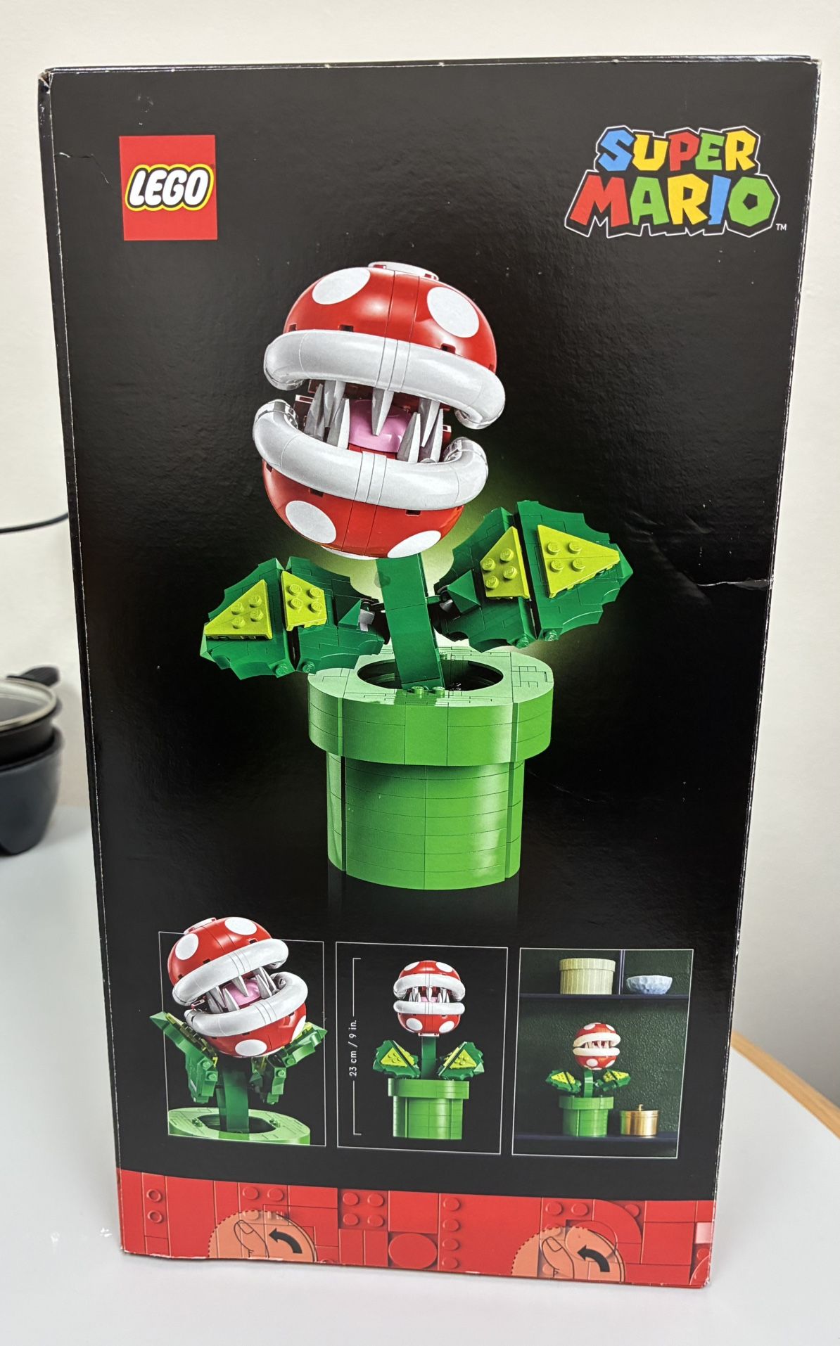 LEGO Super Mario Piranha Plant set. This set is a detailed, posable recreation of the iconic enemy from the Super Mario video games. 