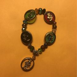Crystal Money Tree Charm Bracelet 