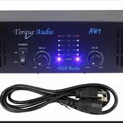 Technical Pro Torque Audio AW1 1000 Watt 2-Channel DJ Power Amplifier/Amp