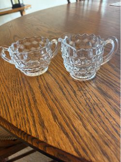 Fostoria Crystal sugar & creamer set