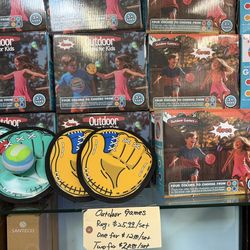 We have brand new children kids throwing outdoor game set.