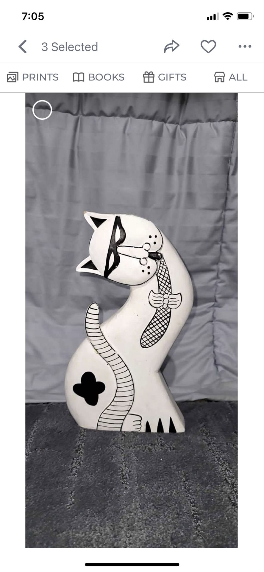 Whimsical Wood Cat Decor