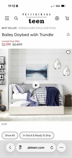 Pottery Barn Bailey Day Bed with Trundle