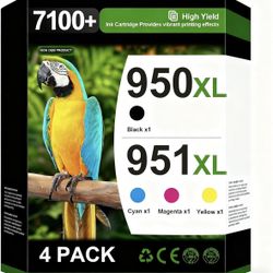 950XL 951XL Ink Cartridges Compatible for HP 950 951 Ink Cartridges Combo Pack