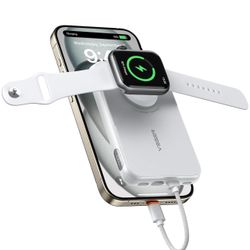 VEGER Portable Charger with Built in Cable(Removable), 10000mAh Mini Power Bank Battery Pack, PD 20W Fast Charger Travel Accessory Compatible with iPh