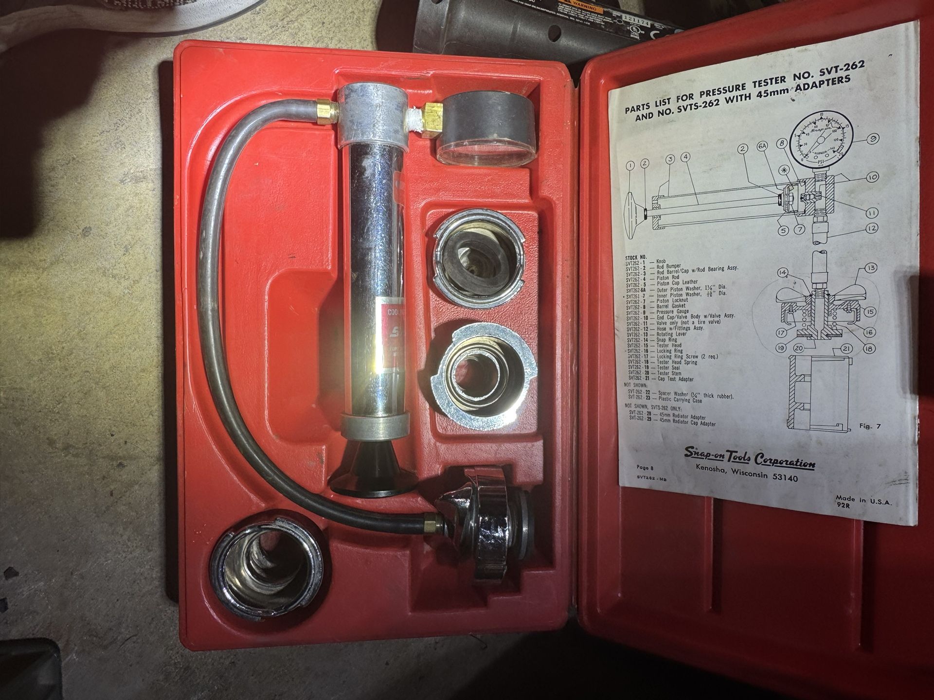 Snap On Automotive Pressure Tester