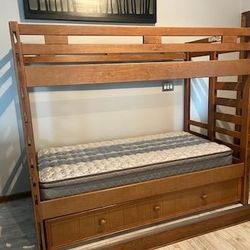 Wood Twin Loft Bunk Bed Canyon Furniture Co