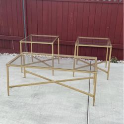 3 Gold Tables 