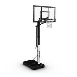 Spalding 60 In. Acrylic Screw Jack Portable Basketball Hoop System