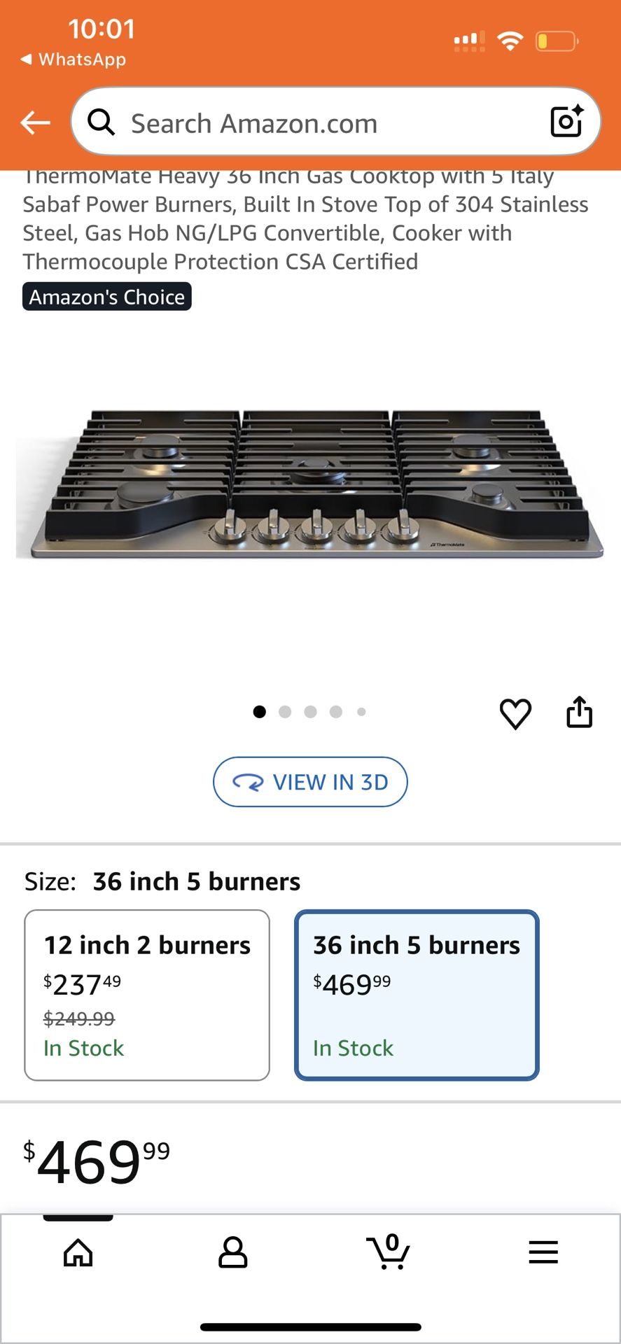 The stove is new in the box, it was never opened