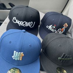New Era,Undefeated,Supreme Fitted caps