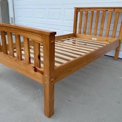 Hard Wood Twin Size Bed Frame It is for mattr dimensions:75”x38”