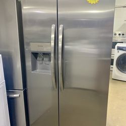 Refrigerator Stainless Side By Side- Great Deal! Take It Today Pay Later Ask For Details