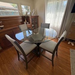 Glass Dining Table & chairs