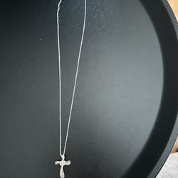 Elegant Diamond Cross Necklace