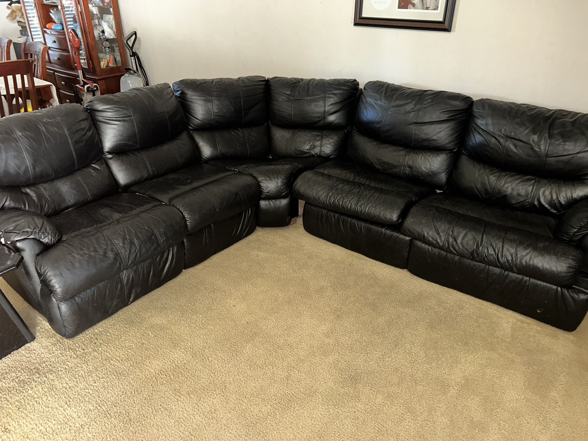 Black Leather Couch