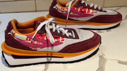 FILA Renno Aztec Southwestern Geometric Pattern Sneakers maroon/red suede size 7.5