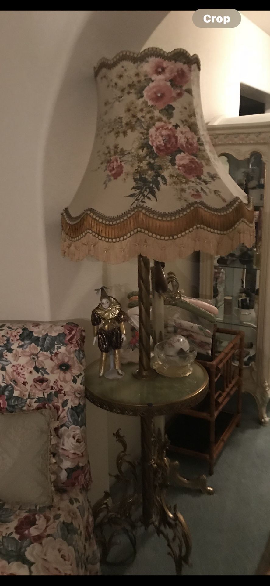 Antique Floor Lamp Table