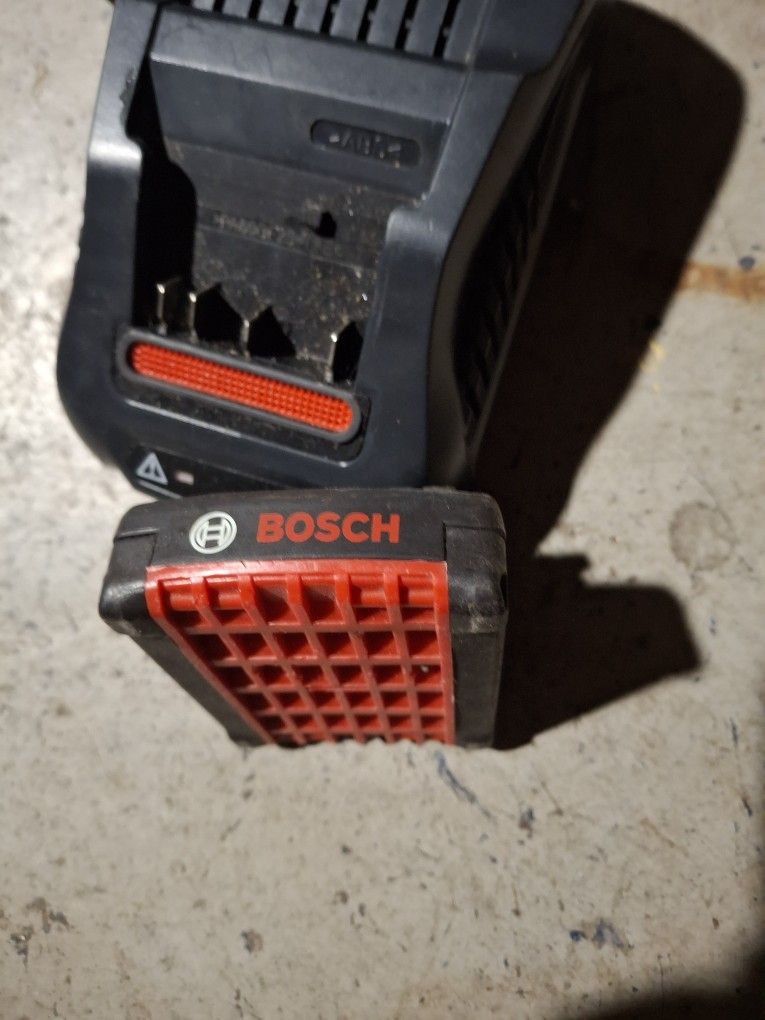 Bosch Battery, Charger, And Bag