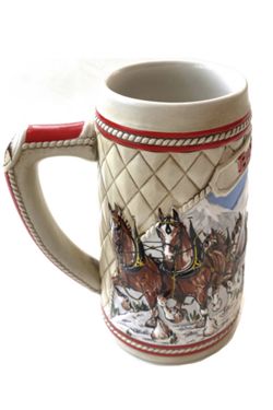 CERAMARTE BRAZIL Anheuser-Busch BUDWEISER Collector A Series beer mug