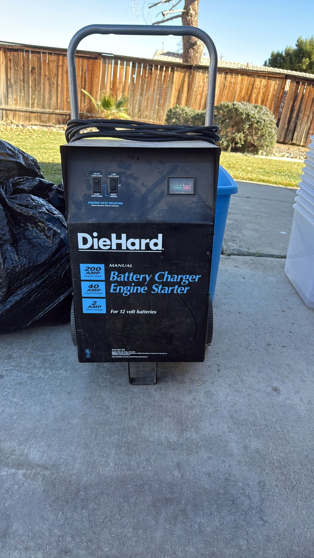 Diehard Battery Charger Engine Starter