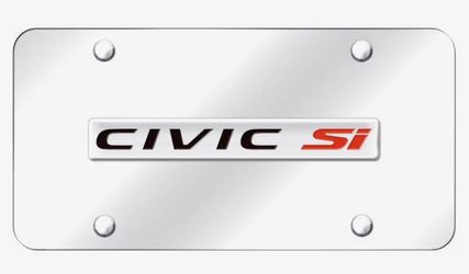 HONDA CIVIC SI LICENSE PLATE TAG
