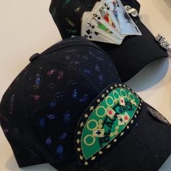 $10 Each.  NEW Art Baseball Cap - Casino Gambling Hat With Chips, Dice, Cards $10 each. Roulette, Bonko, 21, Blackjack, Games, Vegas Slots, Etc