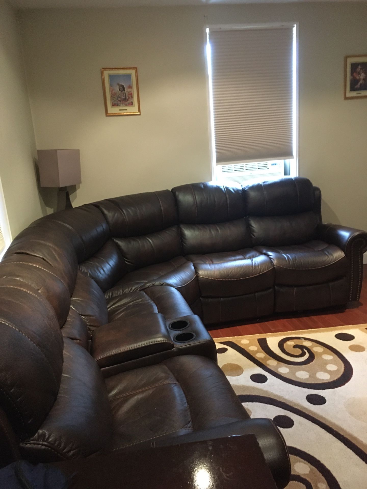 6 piece Faux Leather Reclining Sofa