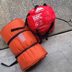 sleeping Bag and sleeping pad