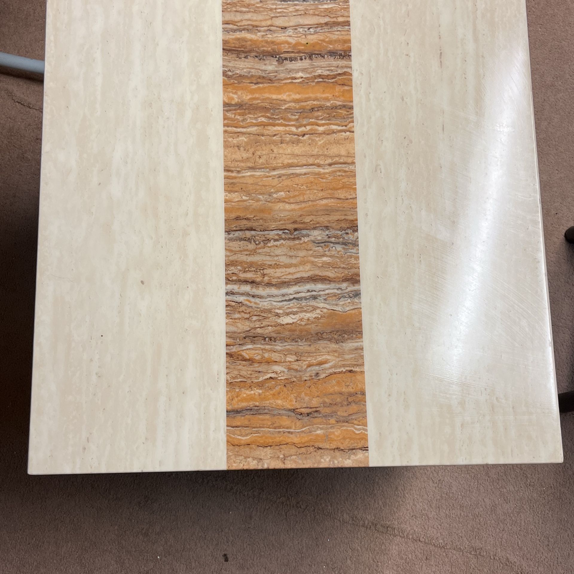 2 Marble Top End Tables