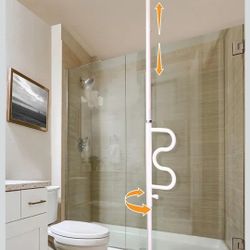 Stander Wonder Pole, Security-Pole and Curve Grab Bar, Tension Mounted Floor to Ceiling Transfer-Pole for Seniors, Elderly Adults, Bathroom Safety Ass