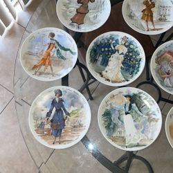 Vintage French Decorative Plates 
