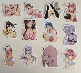 Cute Sexy Anime Girl Stickers