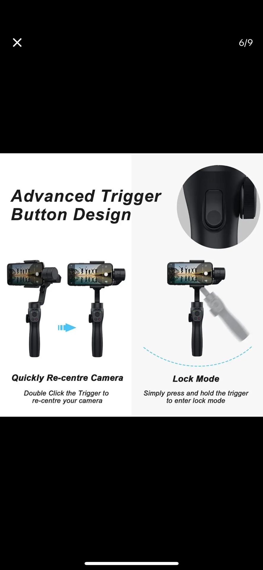 Spring Handheld 3 Axis Anti Shaking Shooting Gimbal Stabilizer
