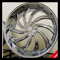 Brand New 24" ECL14 6x139.7 Chrome Wheels