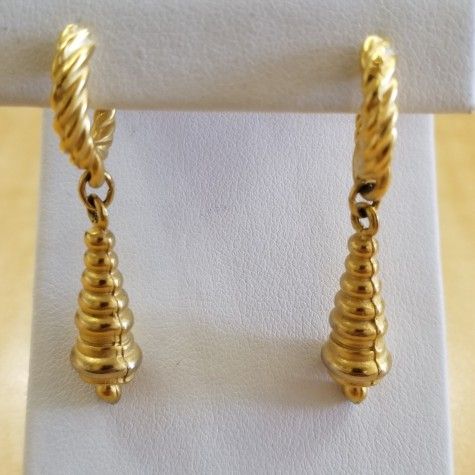Gold Plated Drop Earrings