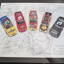 Dale Earnhardt “Colors of a Champion” Limited Edition Print – Framed