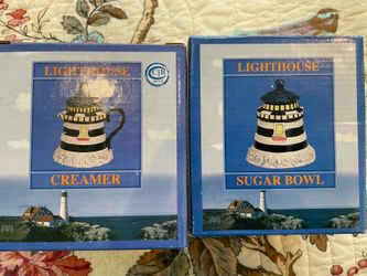 Lighthouse Sugar And Creamer