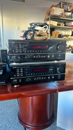 pair of denon receivers