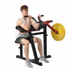 NJ-Bicep Tricep Curl Machine with Adjustable Seat, Bicep Curls and Tricep Extension Machine Home Gym