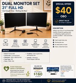 Dual Monitor Set