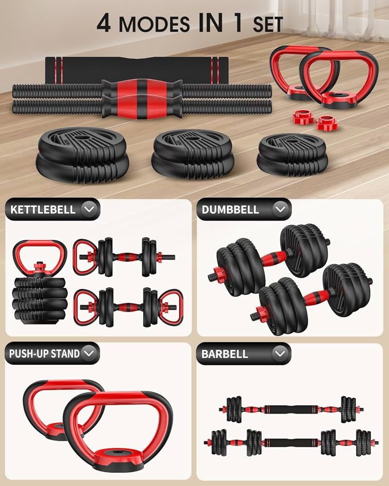 Adjustable Dumbbell/ Juego De Mancuernas