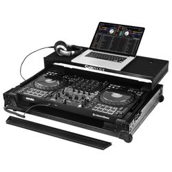 Odyssey 810GSFLX10M I-Board Flight Case with Glide Style Laptop Platform and Wheels for Pioneer DDJ-FLX10