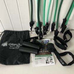 NEW Hypoallergenic Home Gym Resistance Bands Indoor Fitness Set (Stackable 150 lbs set) 