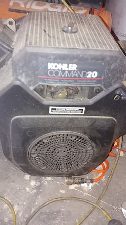 Motor kholer de 20 caballos salio de una lavadora de alfombra.