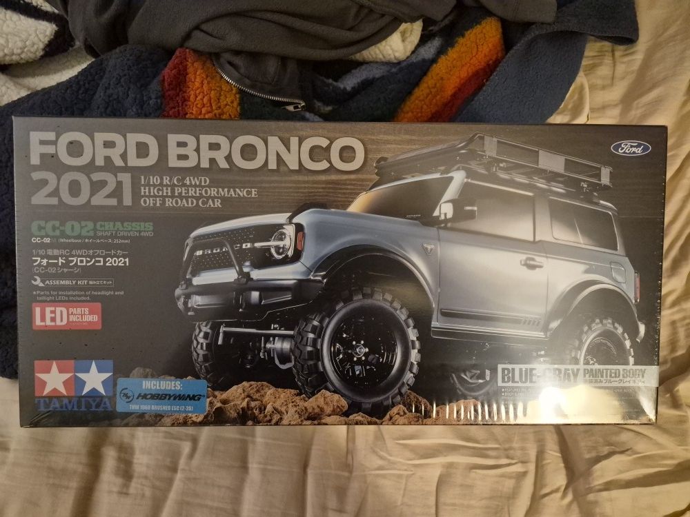 New, Factory-Sealed Tamiya Ford Bronco 2021 4WD