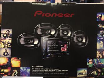 PIONEER DVD RECEIVER WITH BLUETOOTH & 4 SPEAKERS
