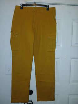 Men Mustard Color Cargo Pants 32x31
